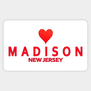 Madison New Jersey with heart Sticker